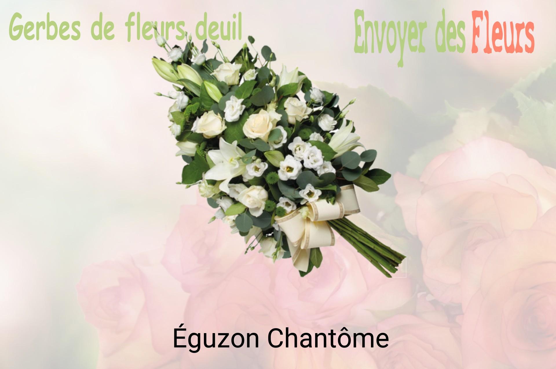 Gerbe de fleurs de deuil livrée à Éguzon-Chantôme